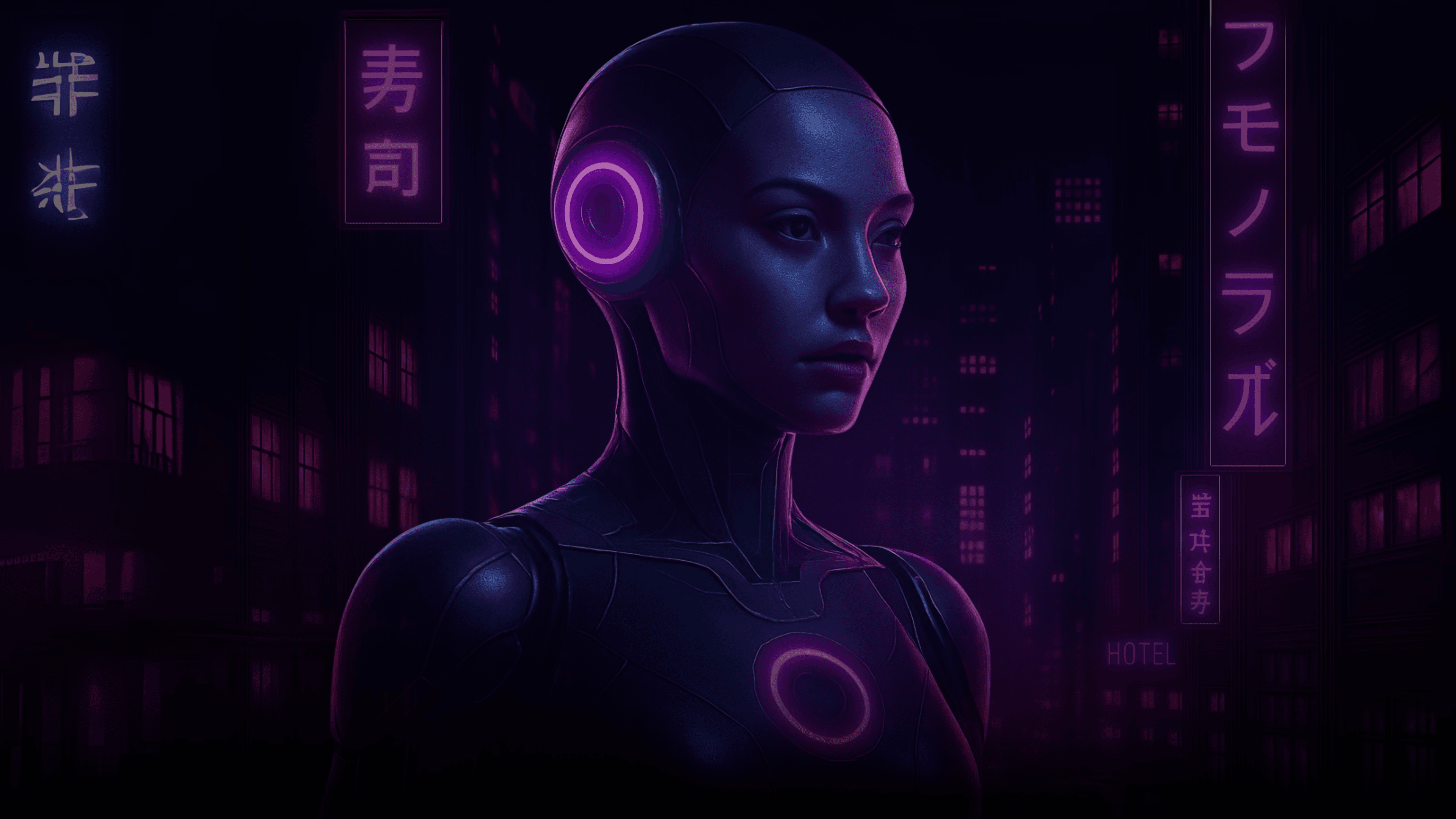 Futuristic cyberpunk background